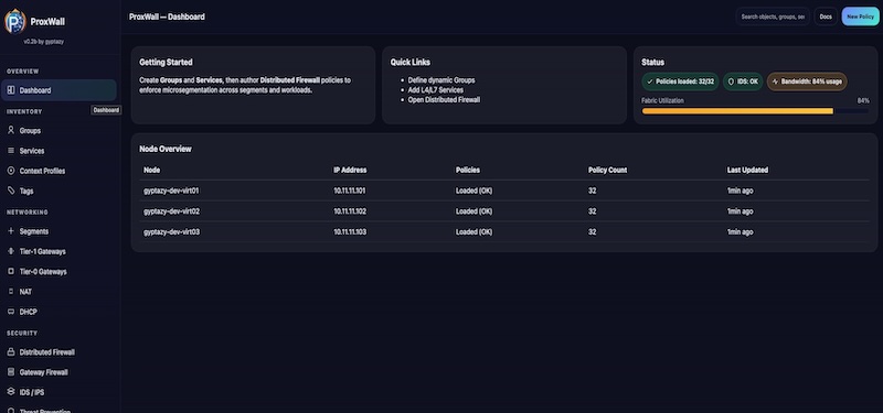 Micro-segmentation in Proxmox with ProxWall